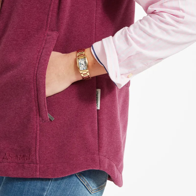 Schoffel Ladies Lyndon Fleece Gilet - Mulberry-4