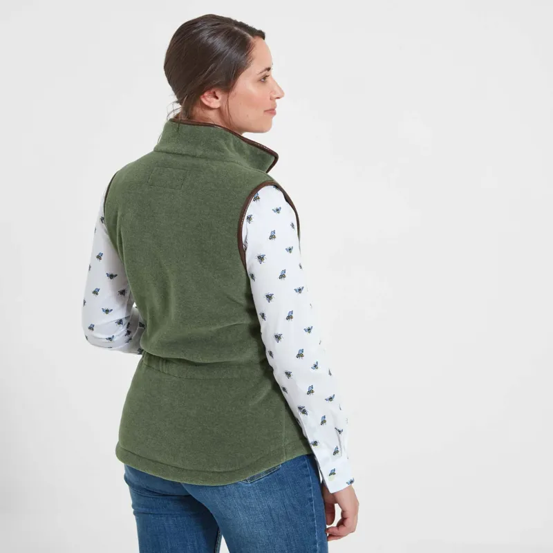 Schoffel Ladies Lyndon Fleece Gilet - Cedar Green-1