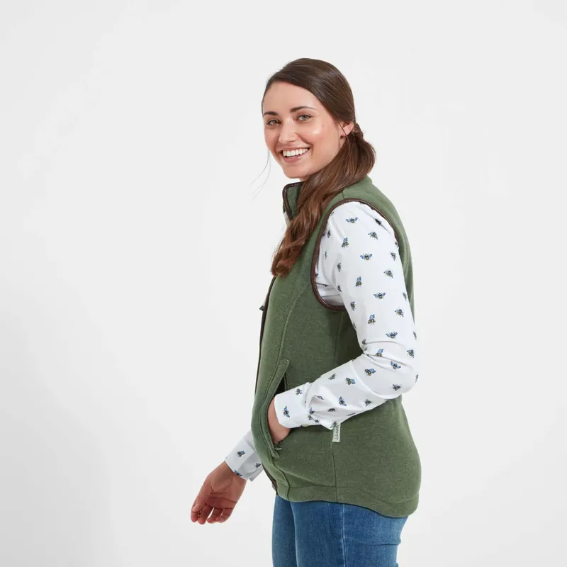 Schoffel Ladies Lyndon Fleece Gilet - Cedar Green-2