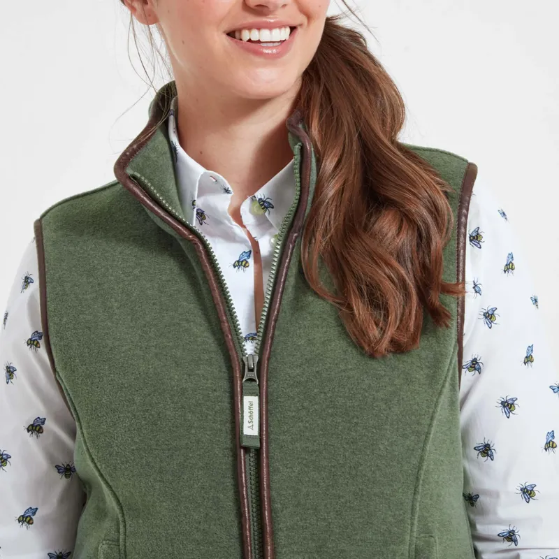 Schoffel Ladies Lyndon Fleece Gilet - Cedar Green-3
