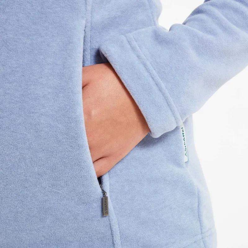 Schoffel Ladies Tilton 1/4 Zip Fleece - Powder Blue-3