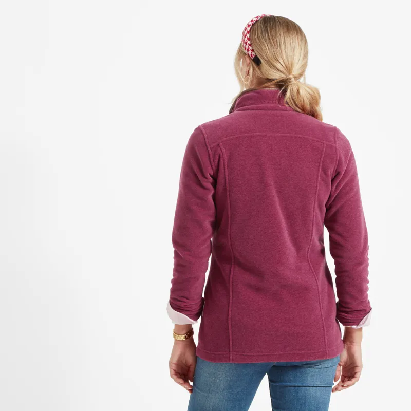 Schoffel Ladies Tilton 1/4 Zip Fleece - Mulberry-2
