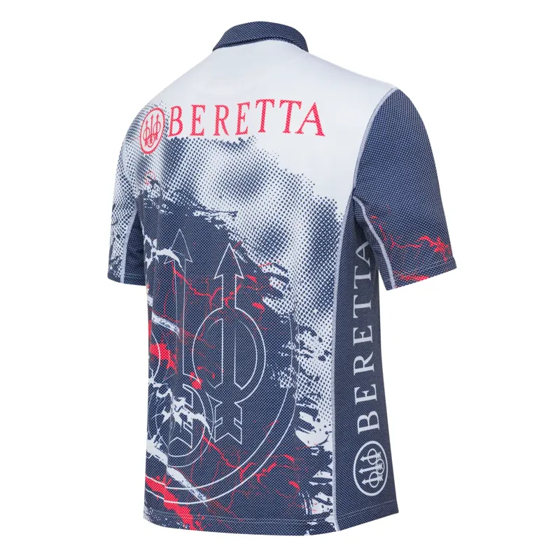 Beretta Rush Trident Blue and Red Polo-1