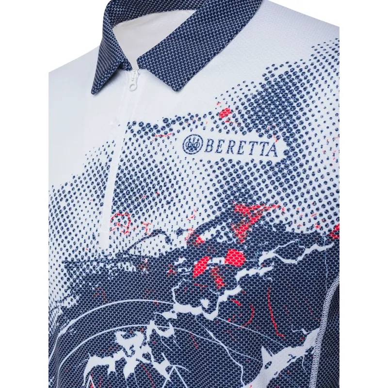 Beretta Rush Trident Blue and Red Polo-2