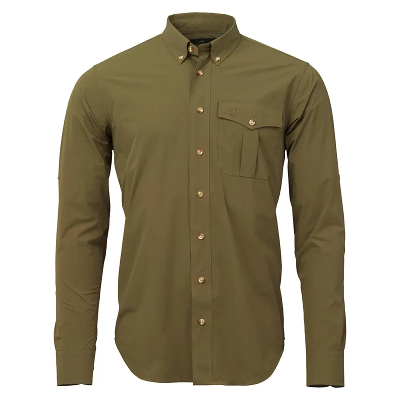 Laksen Kinshasa Tech Olive Green Shirt