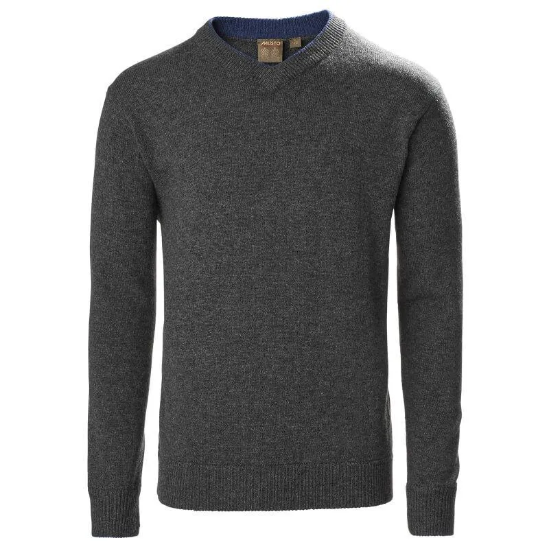 Musto Country V-Neck Carbon Knit Jumper