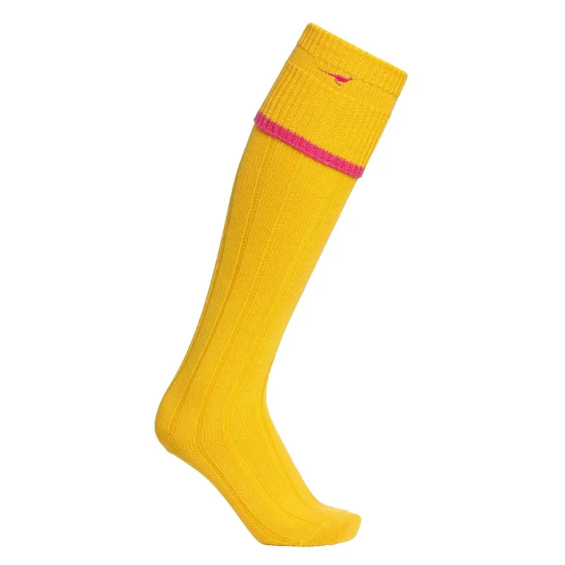 Laksen Colonial Yellow Shooting Socks