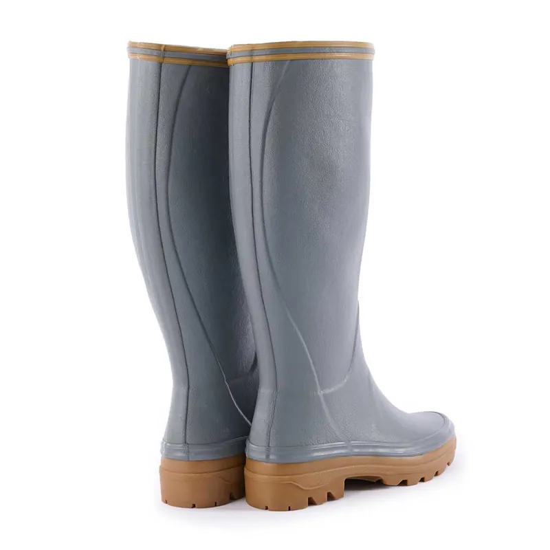 Le Chameau Ladies Grey Giverny Wellingtons-2