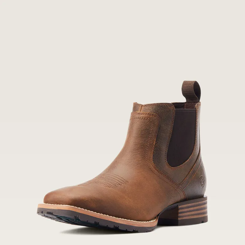 Ariat Hybrid Low Boy Wide Square Toe Chelsea Boot - Old Earth