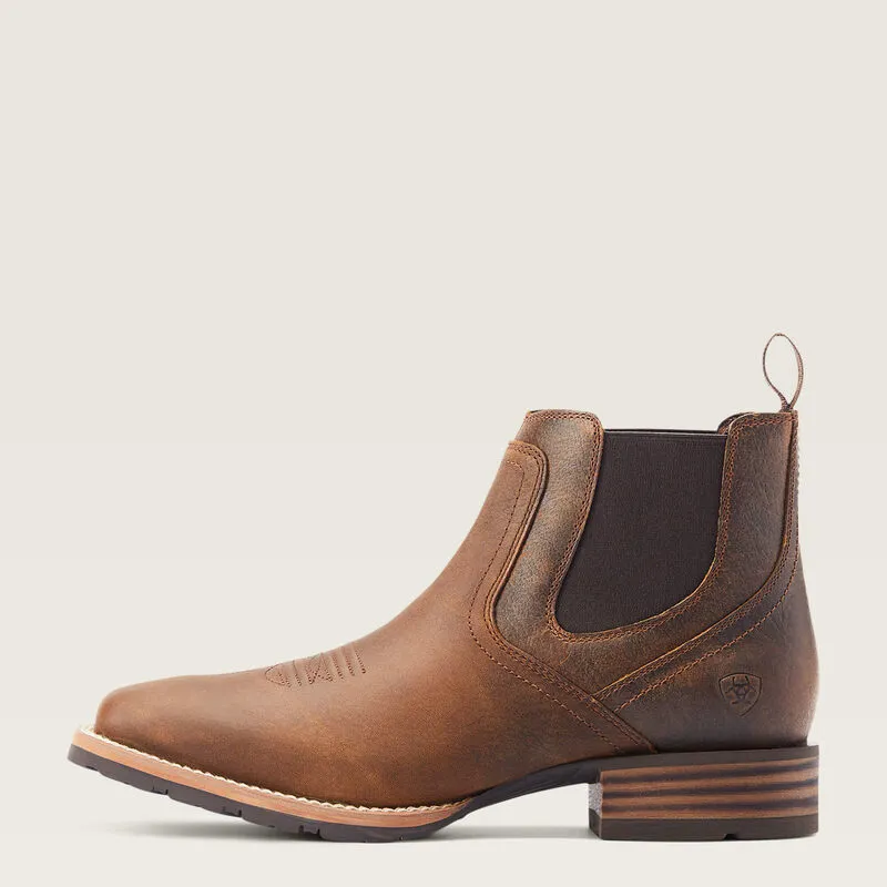 Ariat Hybrid Low Boy Wide Square Toe Chelsea Boot - Old Earth-5