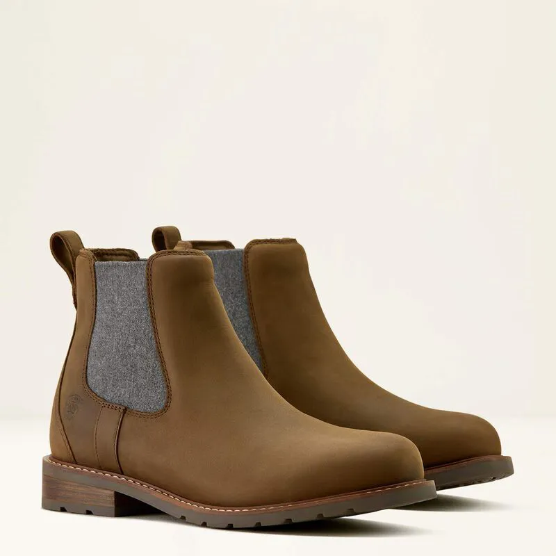 Ariat Wexford Waterproof Chelsea Boot - Palm Brown-3