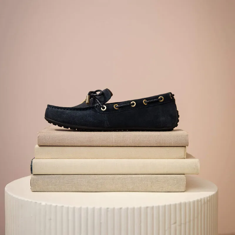 Ariat Margot Driving Moccasin - Navy Suede-4