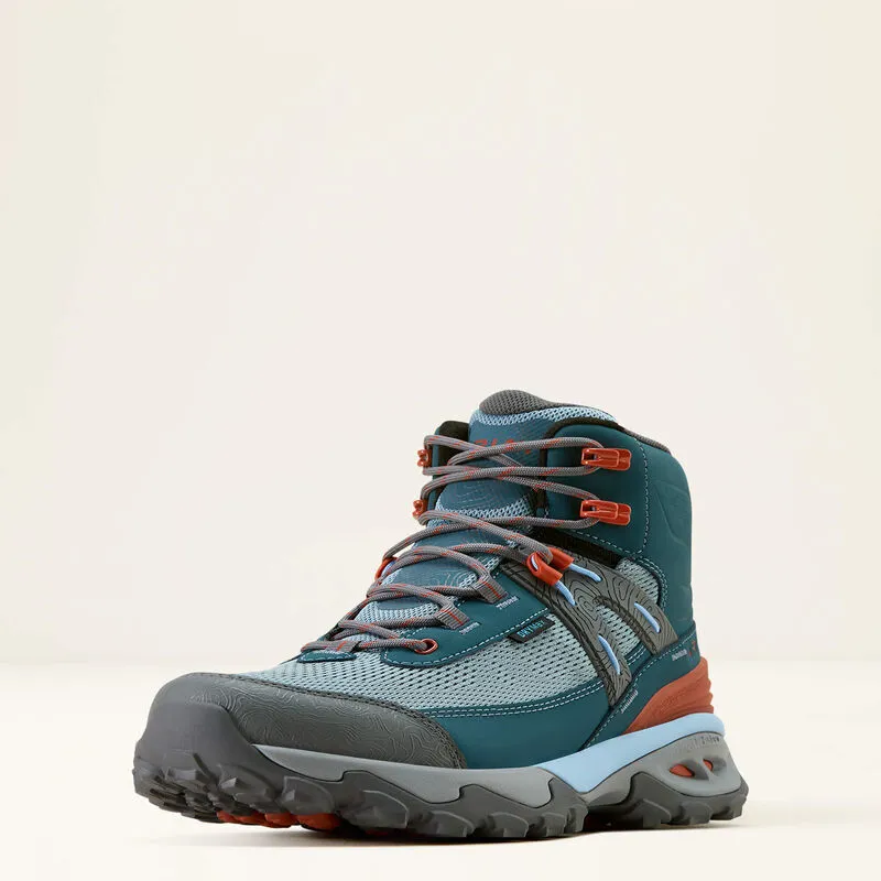 Ariat Traverse Mid Waterproof Hiking Boot - Blue Depths-1