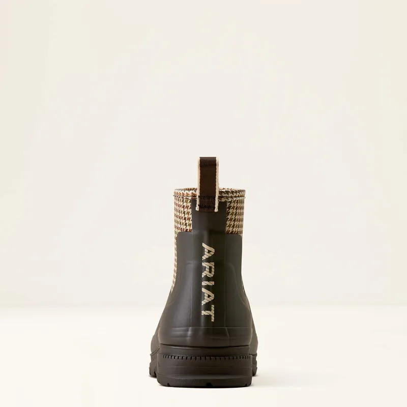 Ariat Kelmarsh Shortie Chocolate Tan Twill Rubber Boot-3