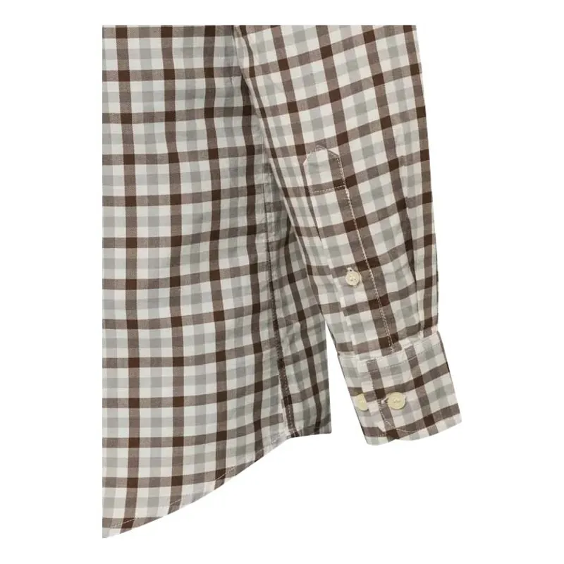 Beretta Bryggen Grey and Brown Check Shirt-2