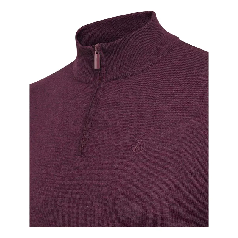 Beretta Merino Half Zip Cordovan Spirit Sweater-1