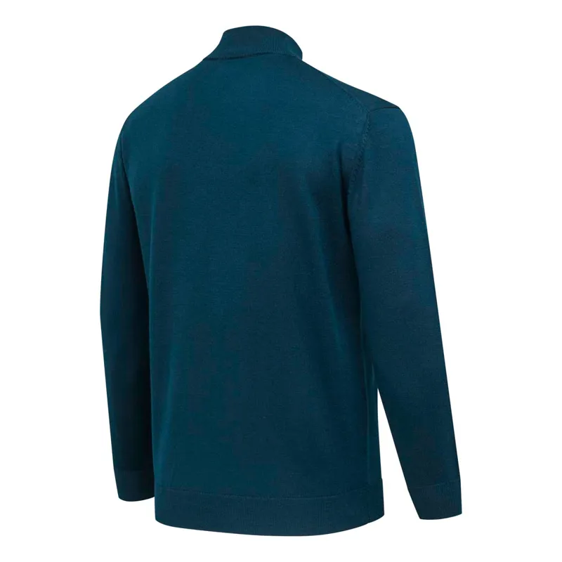 Beretta Merino Half Zip Deep Ocean Sweater-1