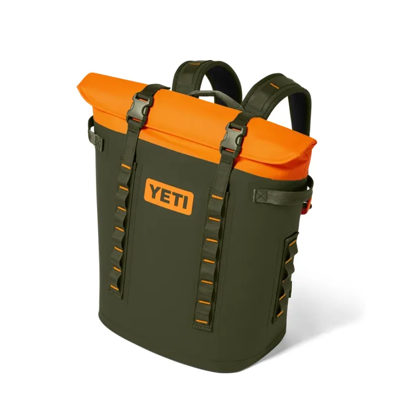 YETI Hopper M20 Olive/King Crab Orange Backpack-1
