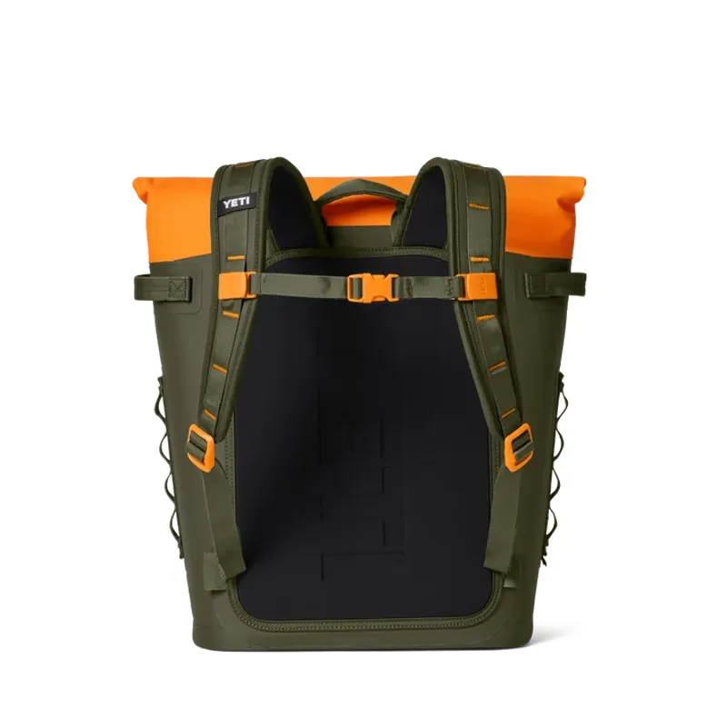 YETI Hopper M20 Olive/King Crab Orange Backpack-2