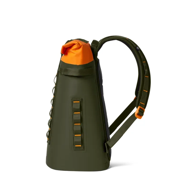 YETI Hopper M20 Olive/King Crab Orange Backpack-4
