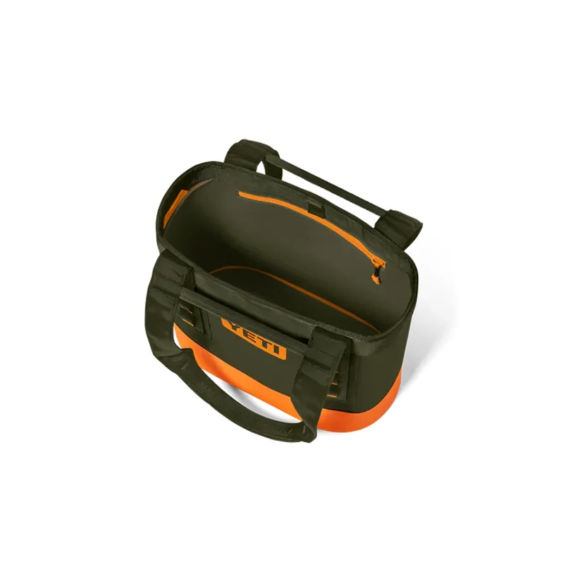 YETI Camino 20 Carryall Olive/King Crab Orange Tote Bag-2