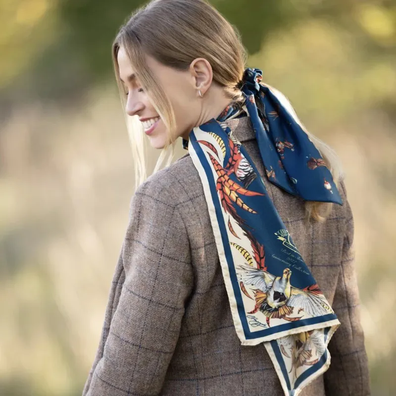 Clare Haggas Best In Show Petrol Classic Scarf-1
