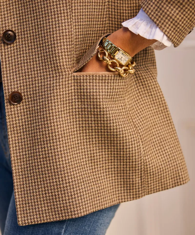 Schoffel Isla Houndstooth Tweed Blazer-8