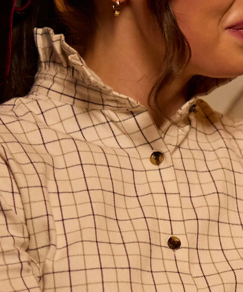 Schoffel Sheringham Shirt - Beetroot Check-4
