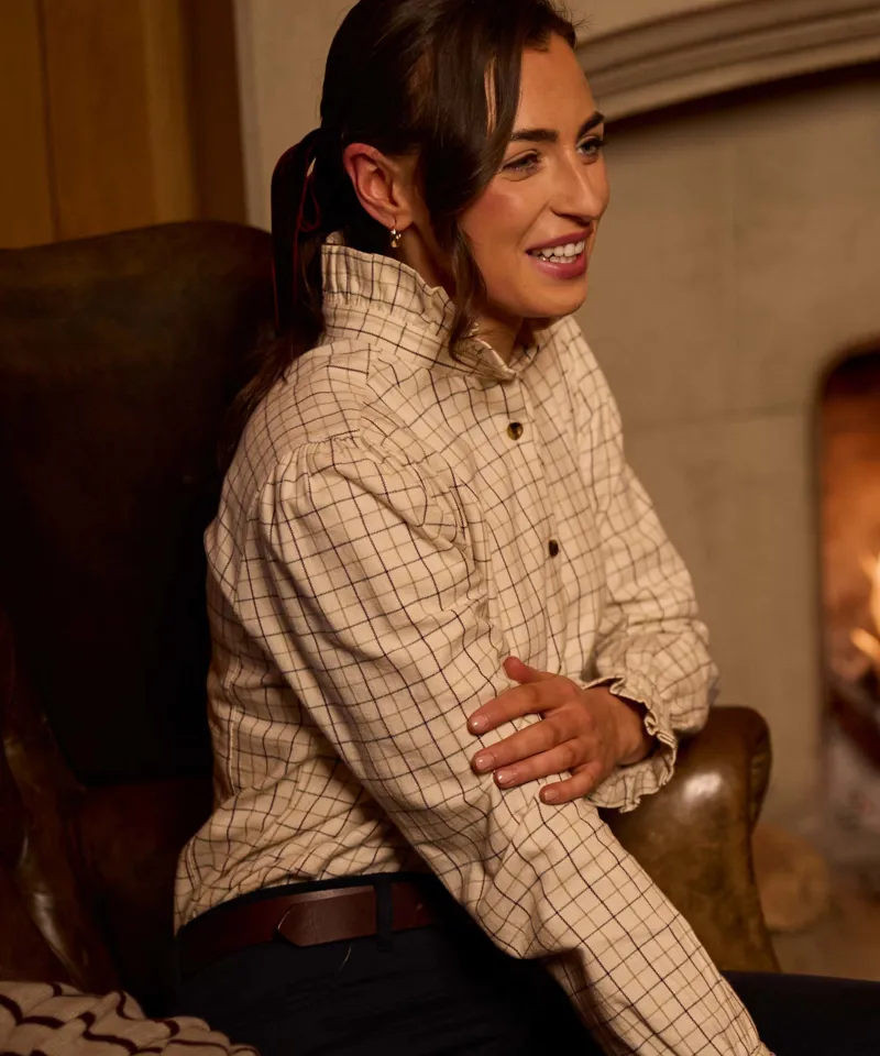 Schoffel Sheringham Shirt - Beetroot Check-6