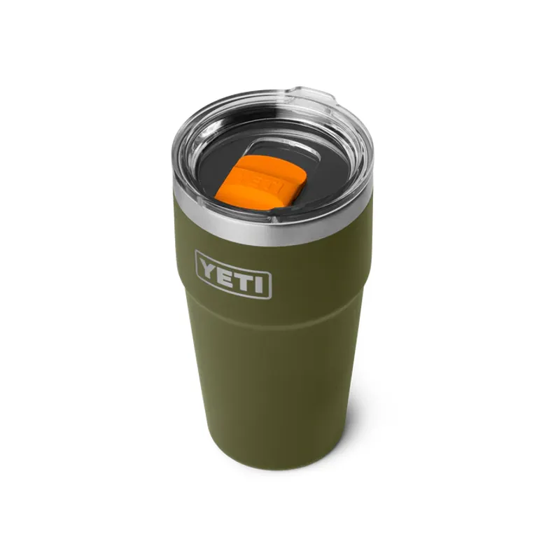 YETI Rambler 20 Oz Olive/King Crab Orange Stackable Tumbler-1