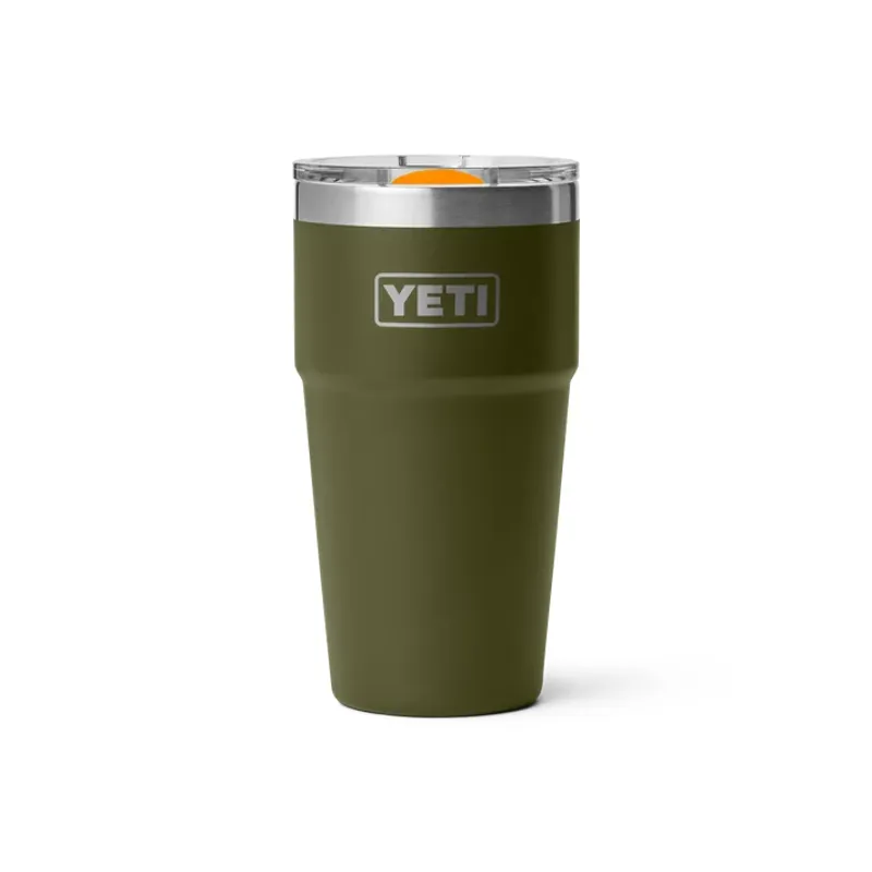YETI Rambler 20 Oz Olive/King Crab Orange Stackable Tumbler