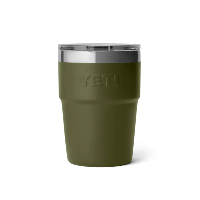 YETI Rambler 16 Oz Olive/King Crab Orange Stackable Cup-2