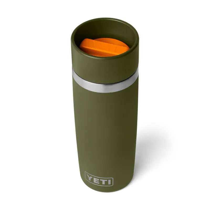 YETI Rambler 16 Oz Olive/King Crab Orange Travel Bottle with Commuter Cap-1