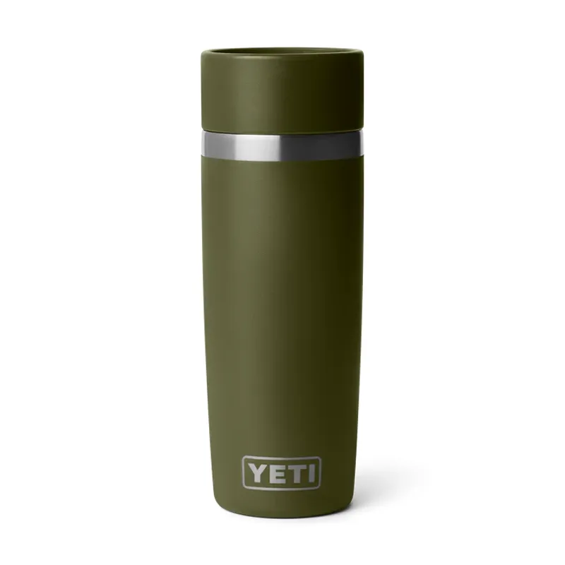 YETI Rambler 16 Oz Olive/King Crab Orange Travel Bottle with Commuter Cap