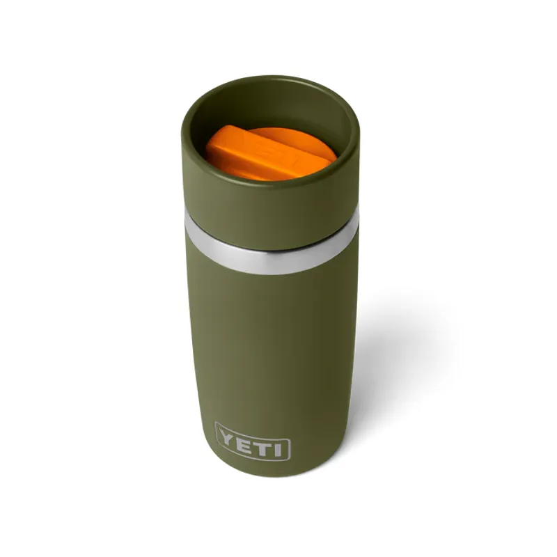YETI Rambler 12 Oz Olive/King Crab Orange Travel Bottle With Hotshot Cap-1