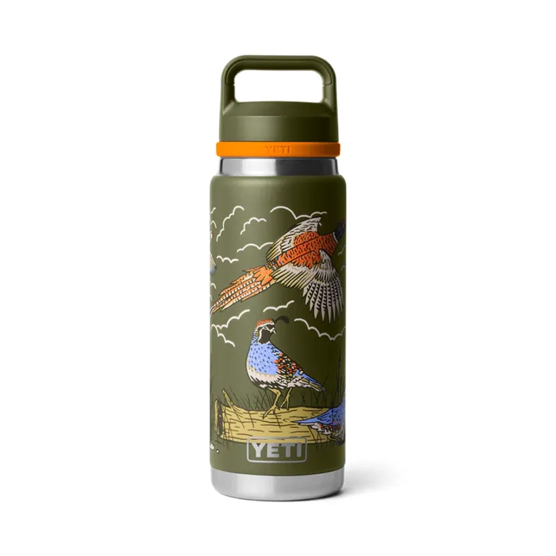 YETI Rambler 26 Oz Upland Bird Olive Bottle With Chug Cap