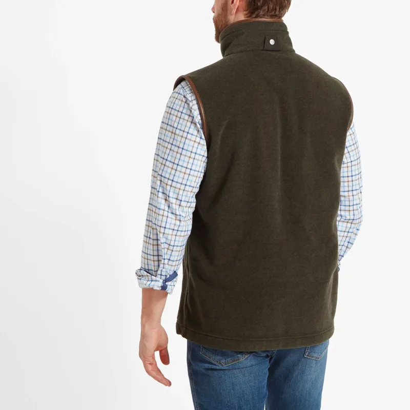 Schoffel Oakham Fleece Gilet - Dark Olive-2
