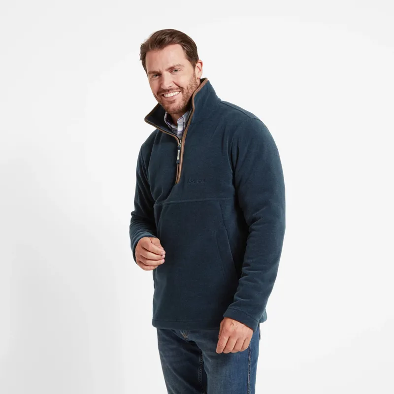 Schoffel Berkeley 1/4 Zip Fleece - Petrol Blue-3