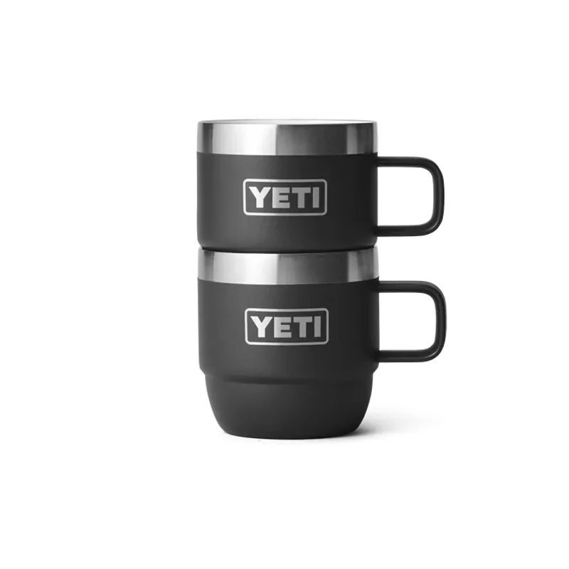 YETI Rambler 6 Oz Black Stackable Mug