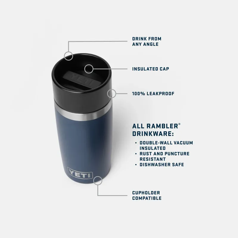 YETI Rambler 12oz Travel Bottle with Commuter Cap - Black Forest Green-4