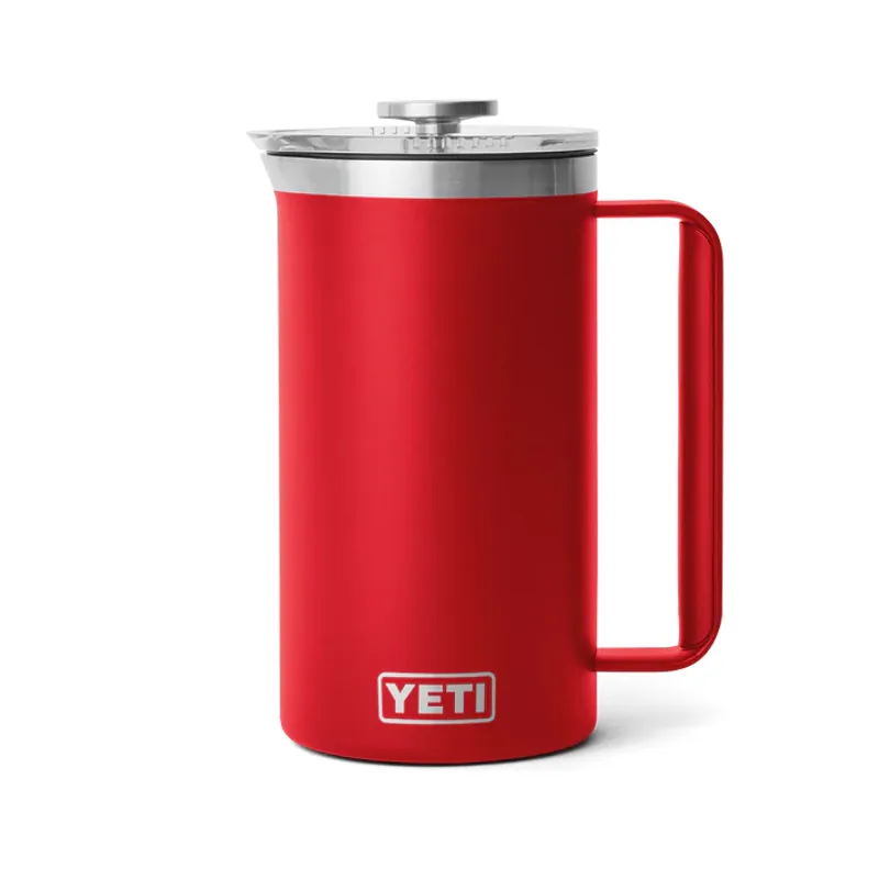 YETI Rambler 34oz Rescue Red French Press
