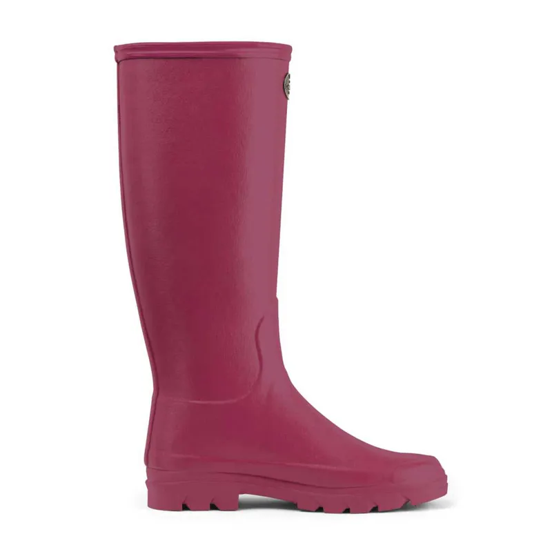 Le Chameau Ladies Iris Rose Jersey Lined Wellingtons-2
