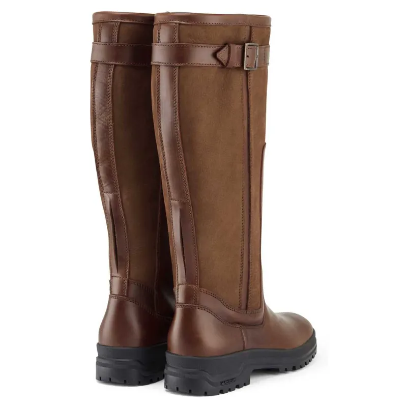 Le Chameau Ladies Jameson Standard Fit Caramel Leather Boots-2