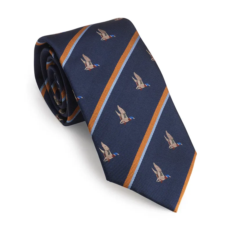 Laksen Regimental Stripe Duck Tie