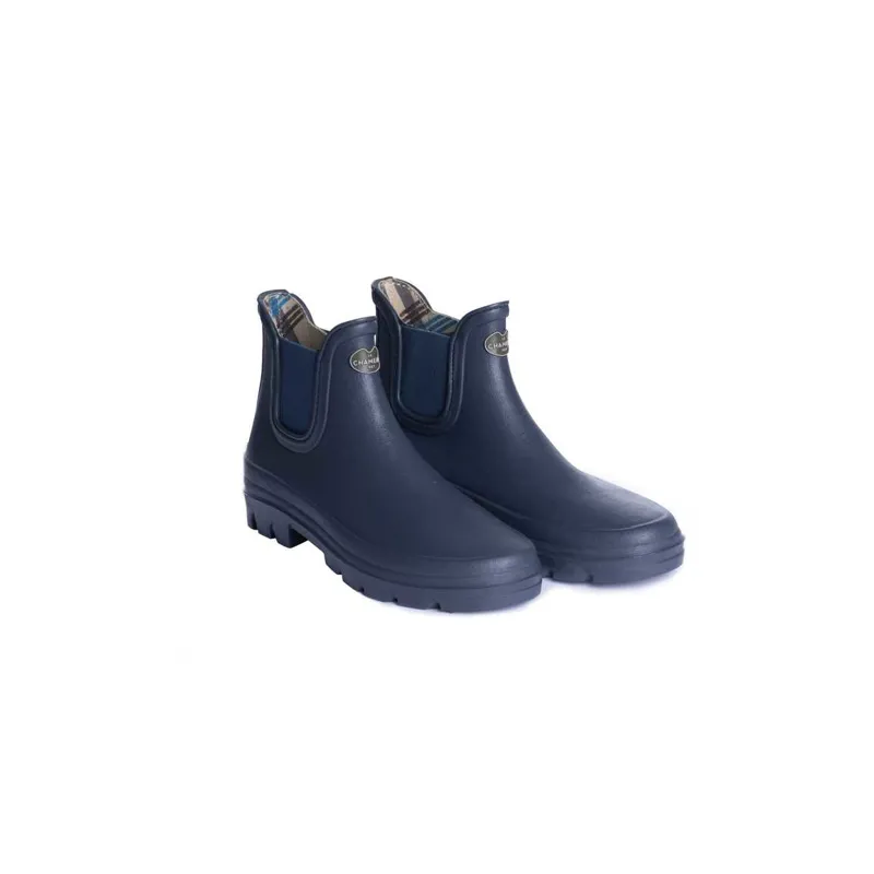 Le Chameau Ladies Iris Bleu Fonce Chelsea Jersey Lined Boot
