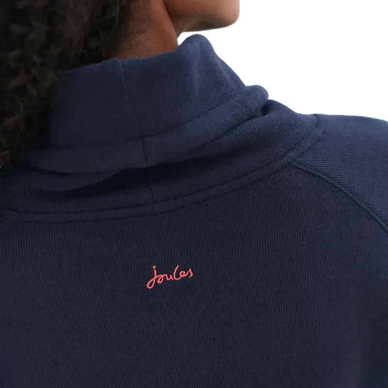 Joules Ladies French Navy Nadia Ribbed Sweatshirt-1