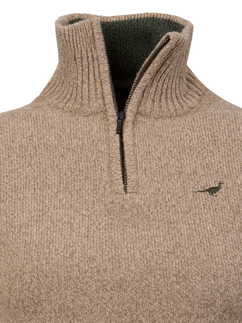 Laksen Ladies Tyne Zip Neck - Camel-1