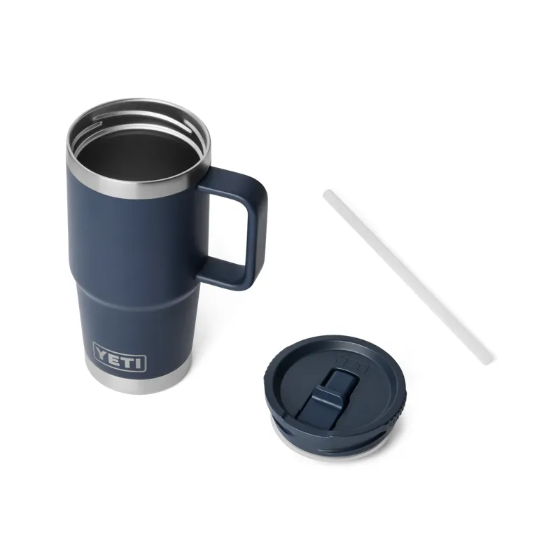 YETI Rambler 20 Oz Navy Travel Straw Mug-3