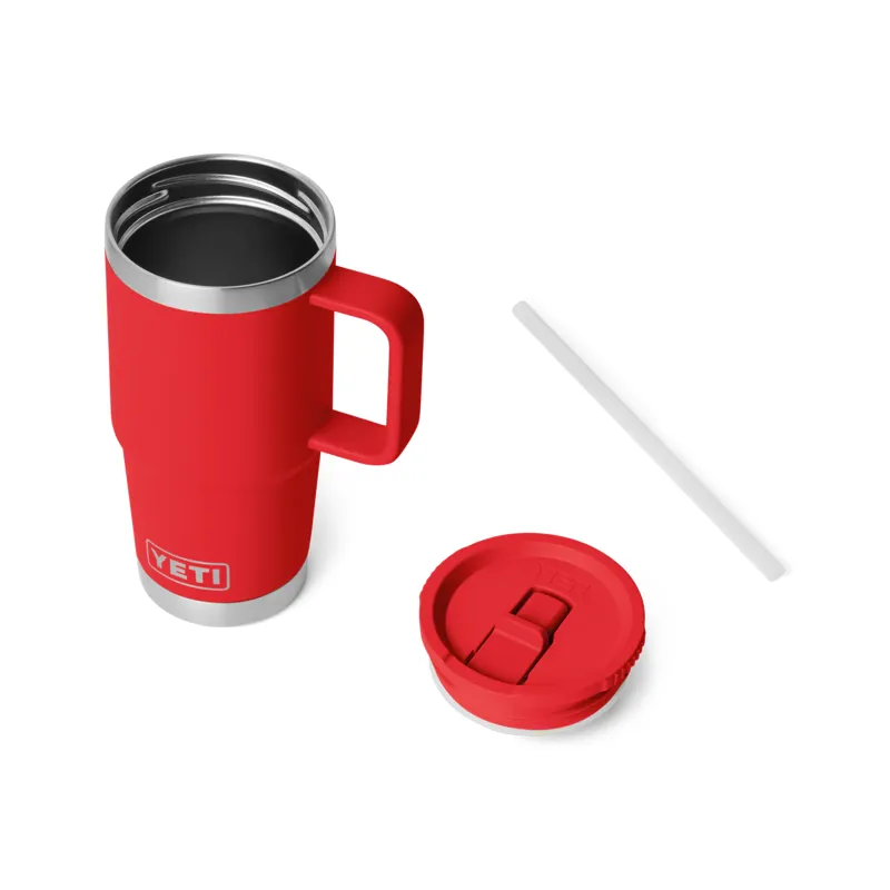 YETI Rambler 20 Oz Rescue Red Travel Straw Mug-3