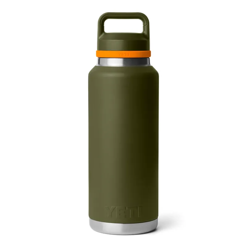 YETI Rambler 46 Oz Olive/King Crab Orange Bottle With Chug Cap-1